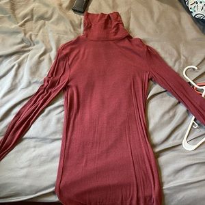 Burgundy turtle neck